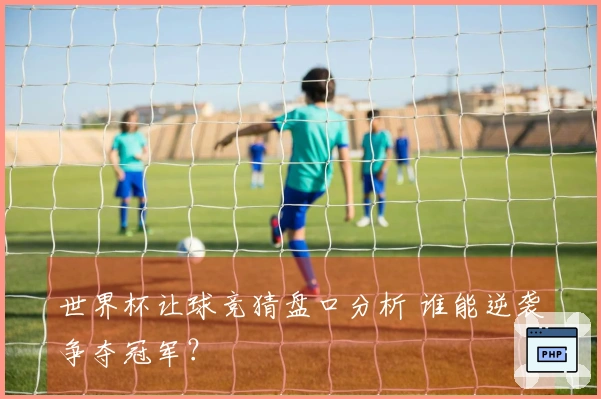 世界杯让球竞猜盘口分析 谁能逆袭争夺冠军？